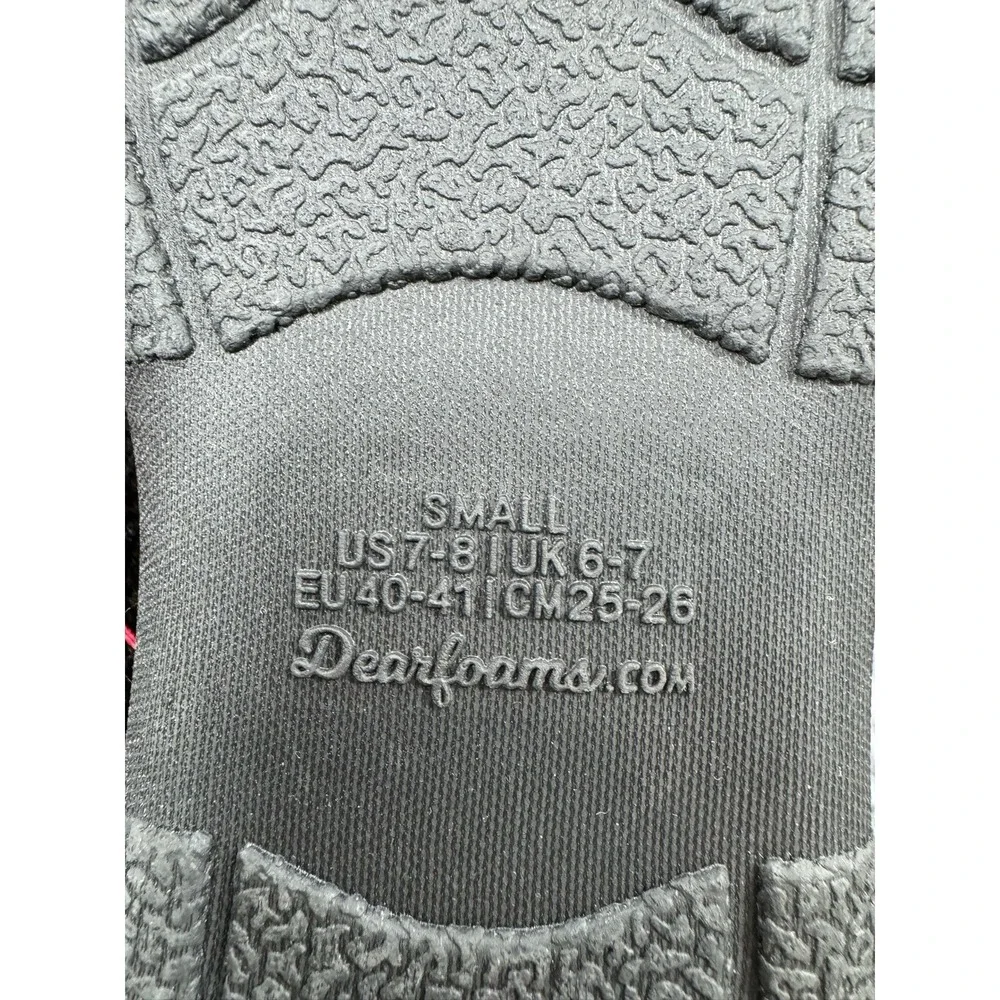Dearfoams‎ Slippers Mens Small 7-8 Memory Foam Grey New